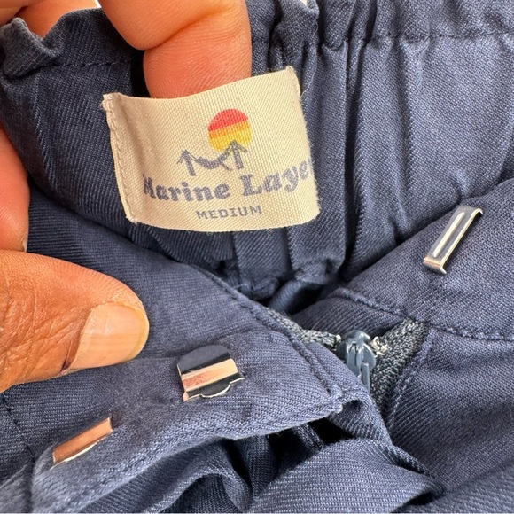 Marine layer womens Navy Blue High-Waisted Pants size M - Picture 4 of 8